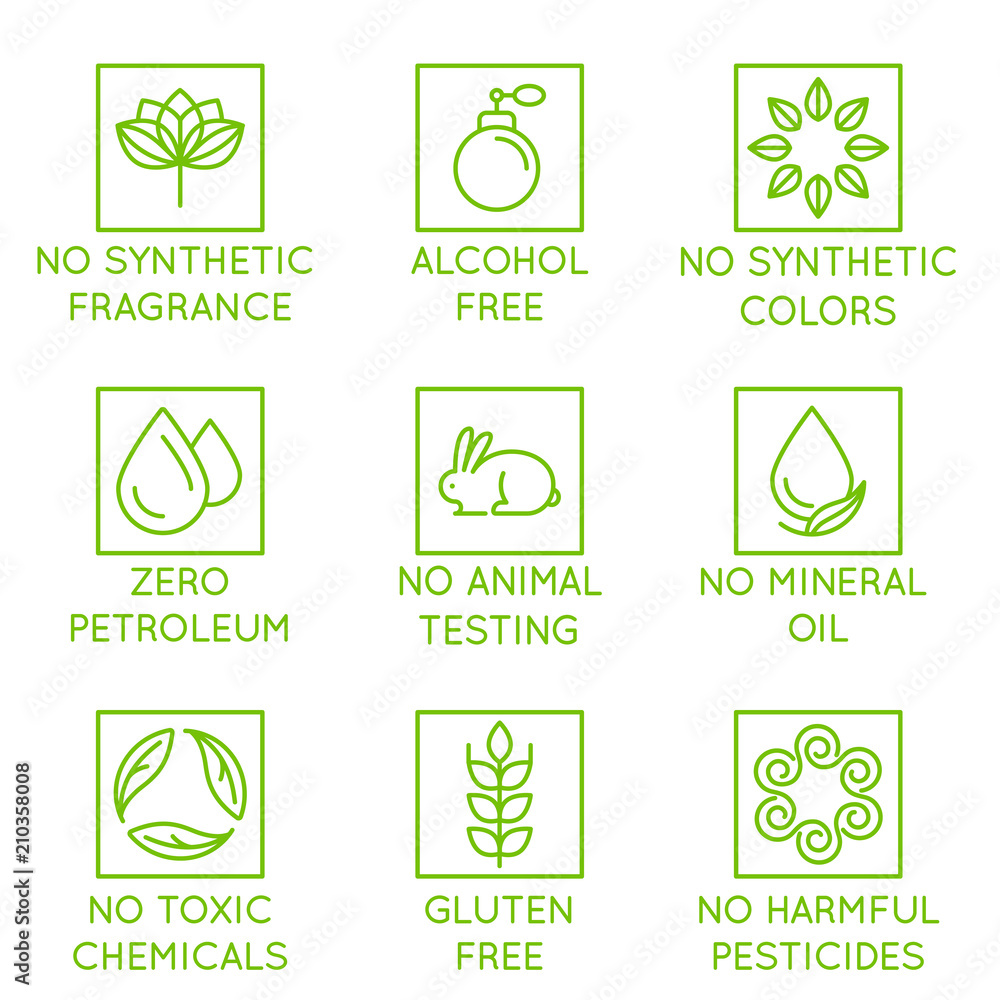 Vector set of design elements, logo design template, icons and badges