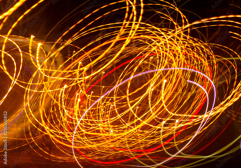 Lights of the night city of circles blur abstract background Lights of the night city of circles blur abstract background