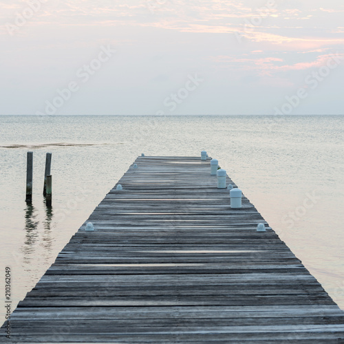 Wooden Jetty At Dawn