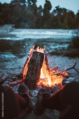 fire by the river
