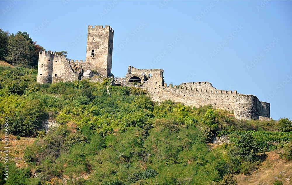 ruins castle, village Spitz, Austria,Europe