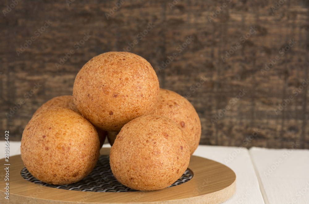 Buñuelos, traditional Colombian food.
Buñuelos, traditional Colombian food.