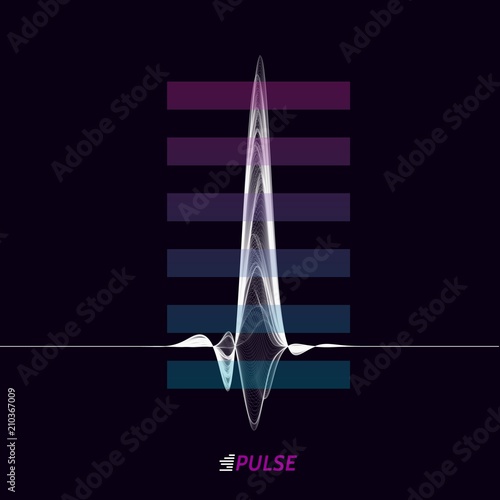 abstact vector wave signal