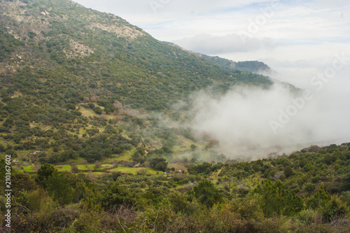 landscape in the Comarca de la Vera, Caceres, Extremadura