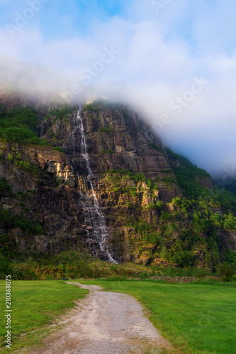 the Norwegian Lysefjord, a beautiful landscape photo