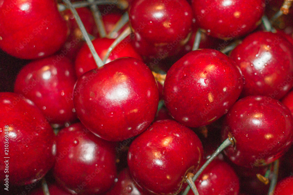 Ripe red cherry Ripe red cherry