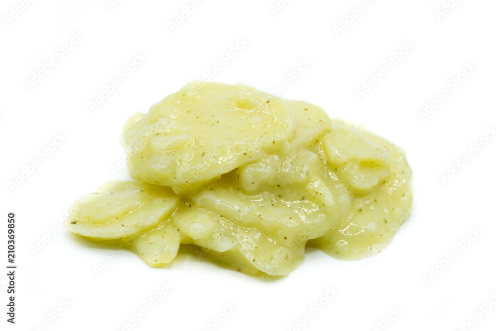 Badischer Bayrischer kartoffelsalat mit Essig und Öl