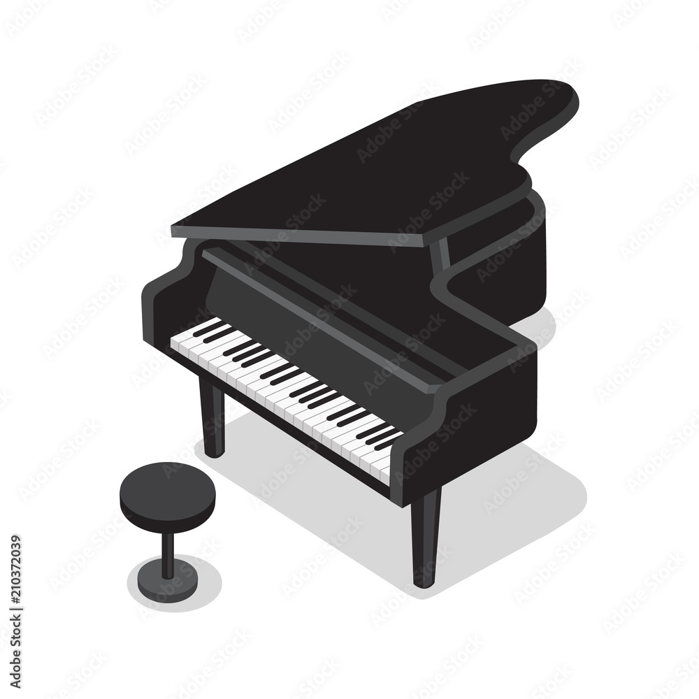 Piano white background deals