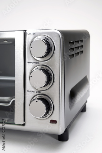 Microwave oven on background
