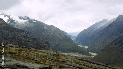 Santa Cruz Trekking Huaraz Mountains Peru with breathtaking views photo