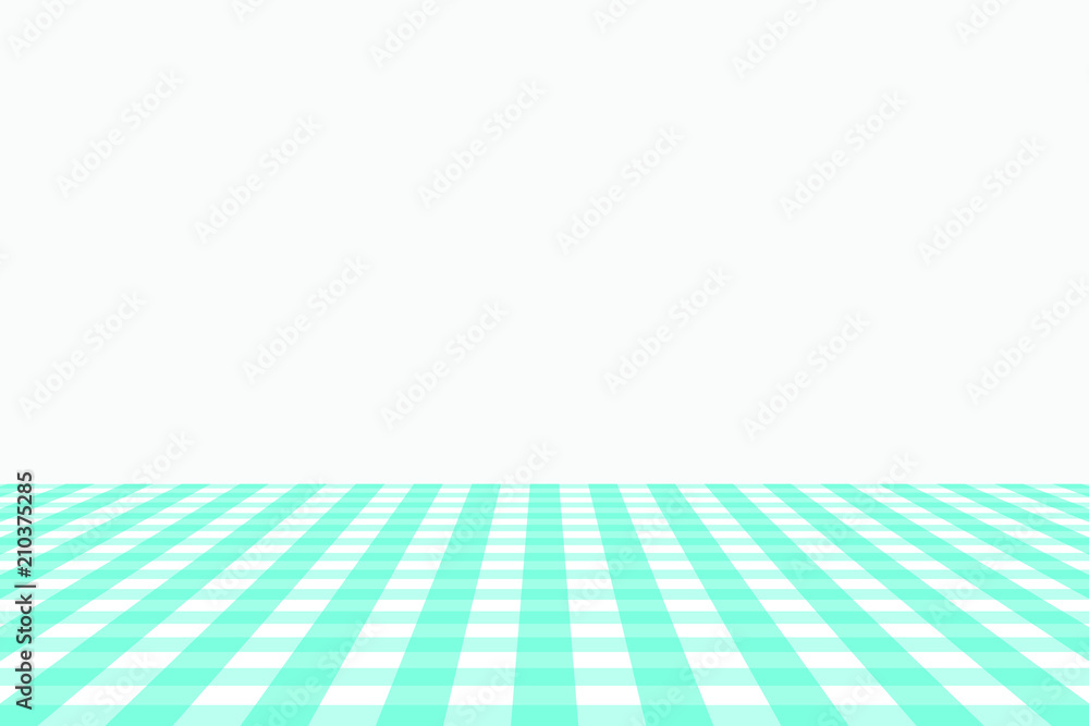 Aqua Gingham pattern. Texture from rhombus/squares for - plaid, tablecloths, clothes, shirts, dresses, paper, bedding, blankets, quilts and other textile products. Vector illustration.