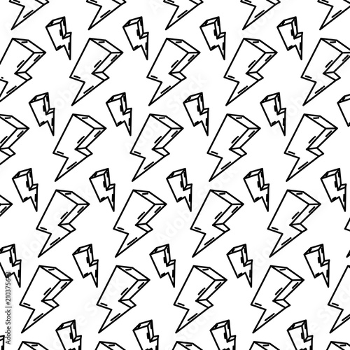 line cute thunder ray weather background