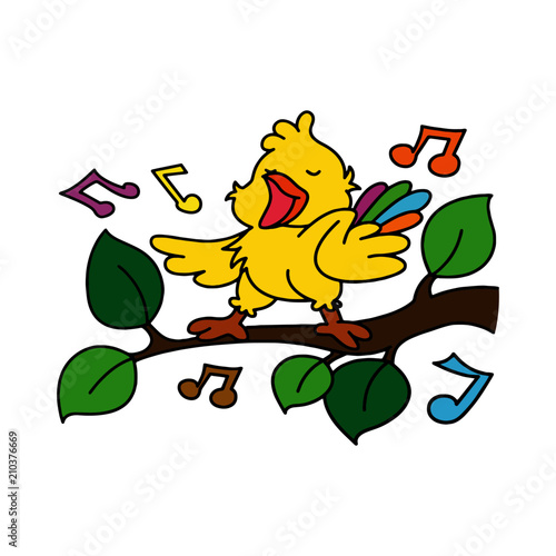 Naklejka Jaskółki kreskówki ilustracja odizolowywająca na białym tle dla dziecko koloru książki