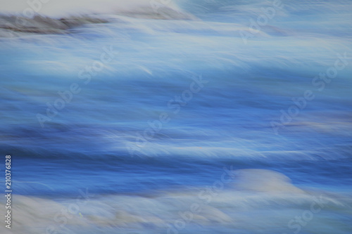 Wave motif blue abstract
