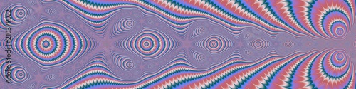 Fotografie Panorama pastel color Fractal in high resolution