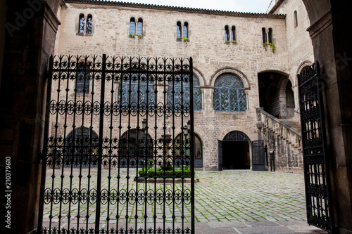 фотографія Palau Episcopal de Barcelona at the Gothic Square in Barcelona, Spain