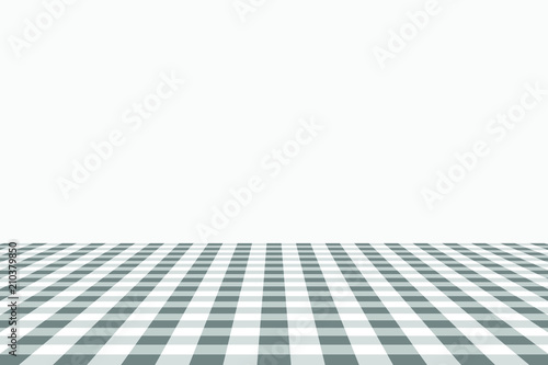 Gray Gingham pattern. Texture from rhombus/squares for - plaid, tablecloths, clothes, shirts, dresses, paper, bedding, blankets, quilts and other textile products. Vector illustration. © amino visuals