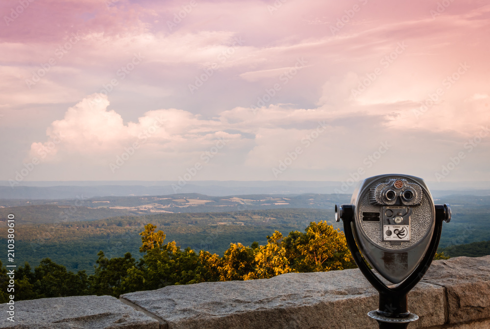 Stormy sunset at the monument in High Point State Park, the top of NJ, in late springtime Stormy sunset at the monument in High Point State Park, the top of NJ, in late springtime