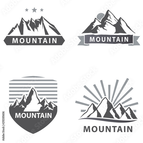 Mountain Logo Template Vector Icon