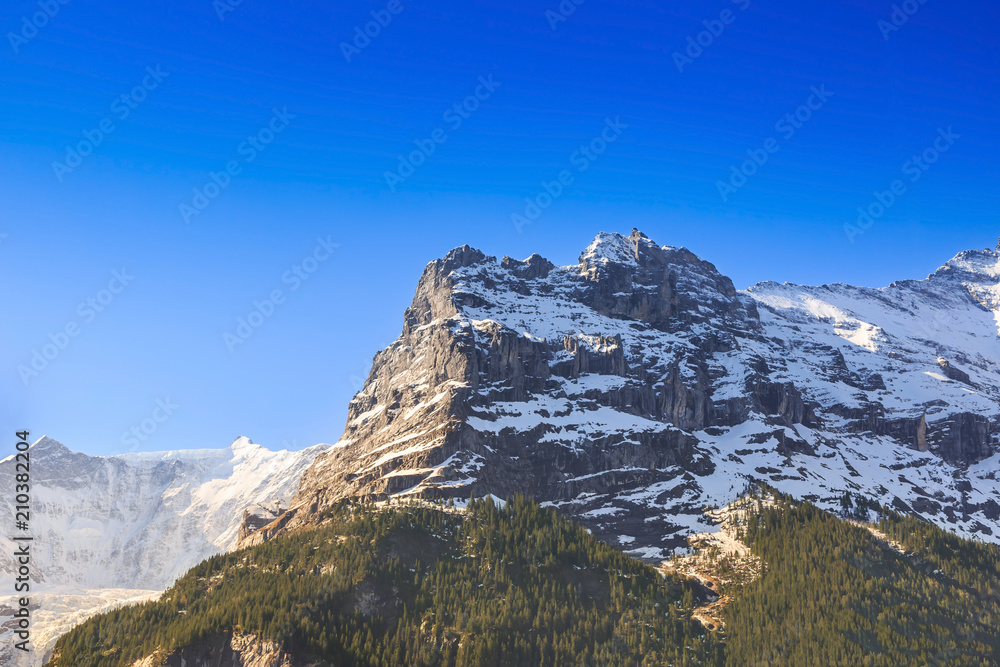 Snow-capped mountain at Grindelwald
