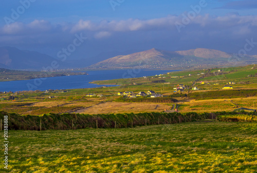 Wonderful grasslands and landscape in Kerry Ireland