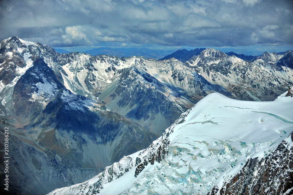 New Zealand. Southern Alps - peaks and glaciers