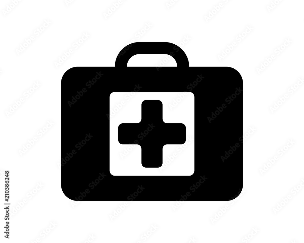black bag medical medical medicare health care pharmacy clinic image vector icon black bag medical medical medicare health care pharmacy clinic image vector icon