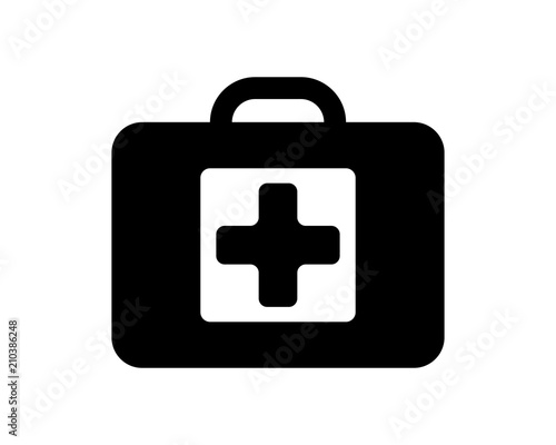 black bag medical medical medicare health care pharmacy clinic image vector icon