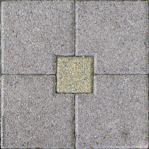Seamless photo texture of pavement tile from natural stone photo