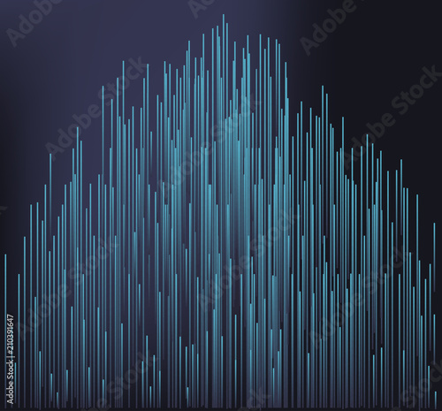 Lines composed of glowing backgrounds. Sci-fi Abstract Matrix Futuristic Technology blue Background illustration. Vector