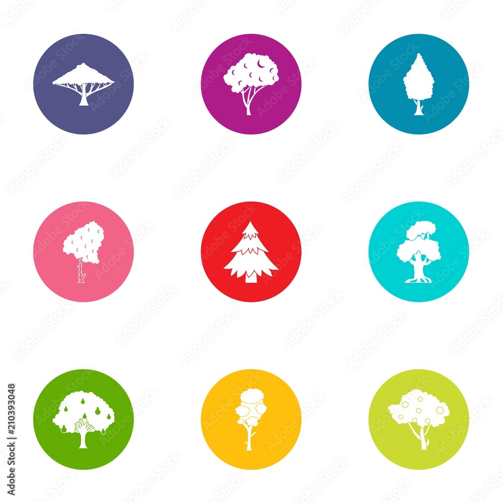 Verdant icons set. Flat set of 9 verdant vector icons for web isolated on white background Verdant icons set. Flat set of 9 verdant vector icons for web isolated on white background