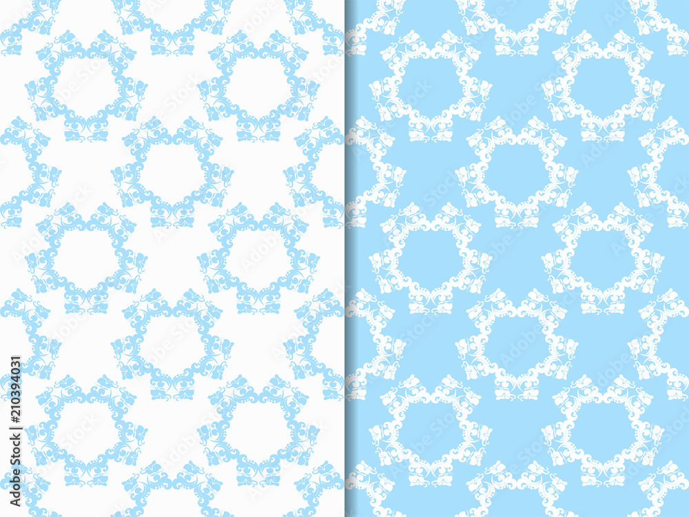 seamless floral pattern with butterfly on the leaf