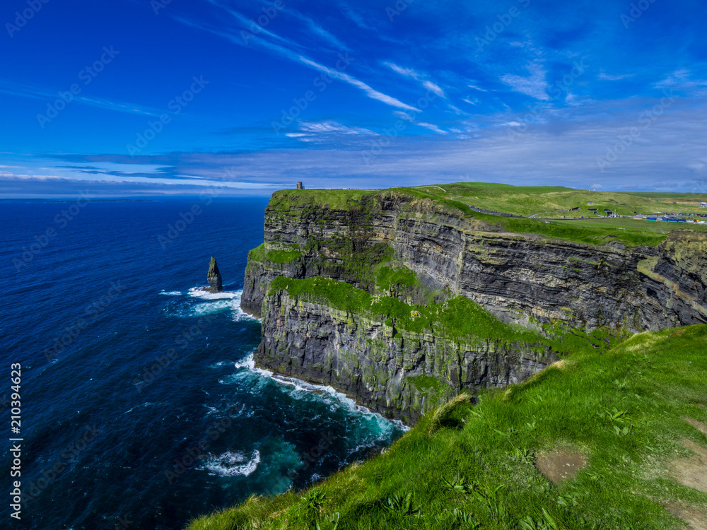 World famous Cliffs of Moher at the Atlantic coast of Ireland