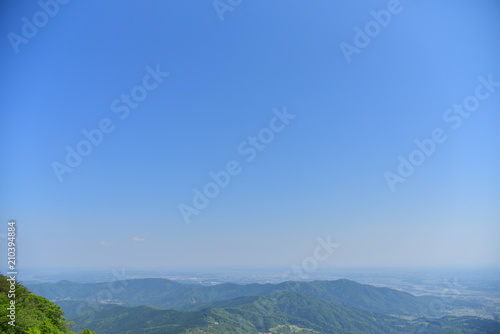 view from top of the Mt. Tsukuba in Japan