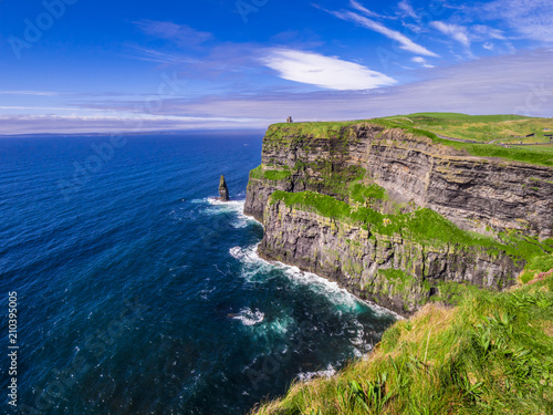 World famous Cliffs of Moher at the Atlantic coast of Ireland
