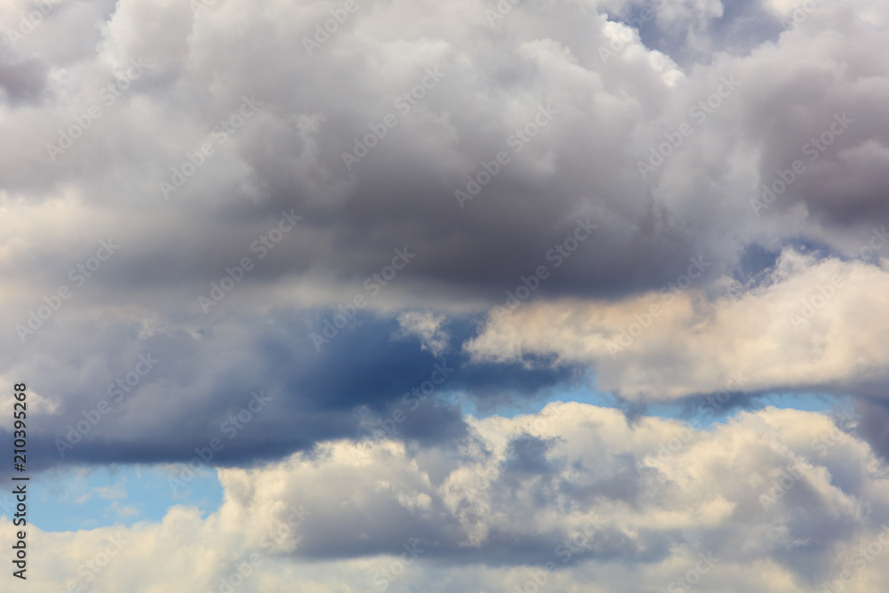 Fototapeta premium Clouds before the rain as a background