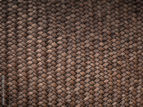 Handcraft bamboo weave texture background