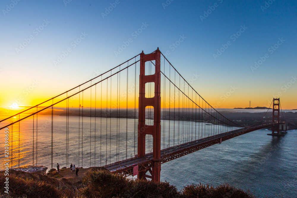 Fototapeta Golden Gate Bridge sunrise