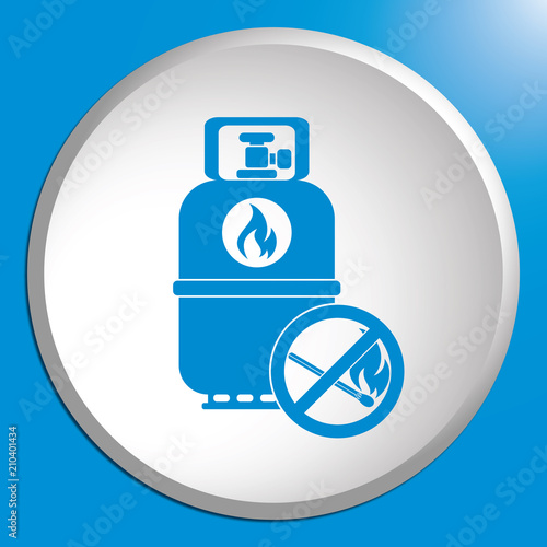 Camping gas bottle icon