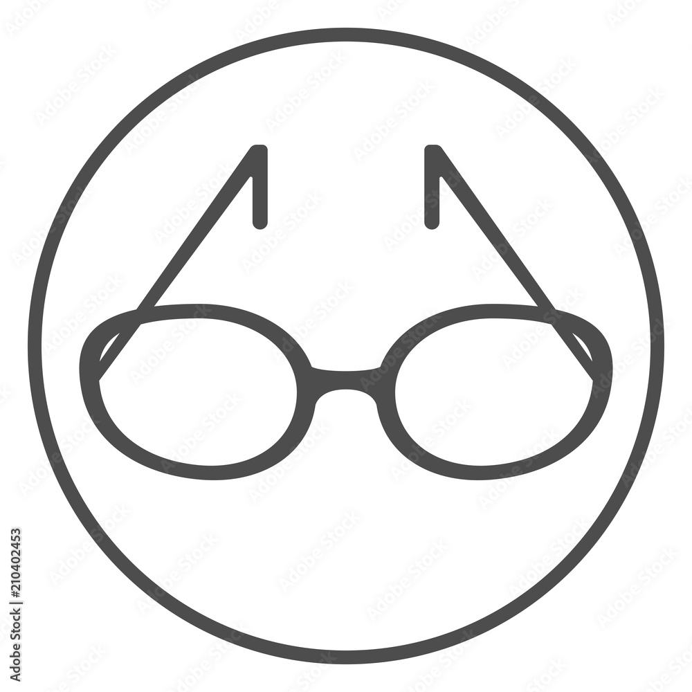 Eyeglasses icon. Vector. Eyeglasses icon. Vector.