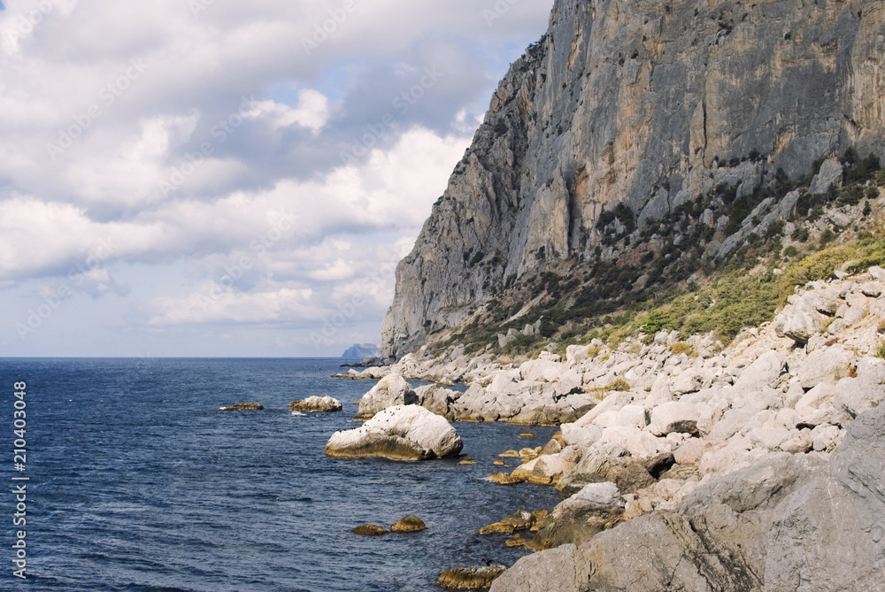Laspi Bay, in Crimea, Ukraine