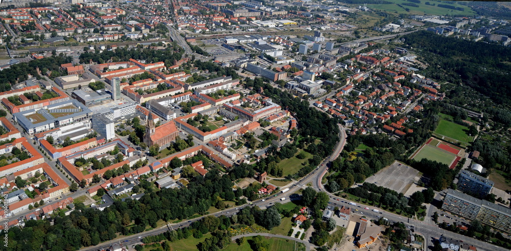 Neubrandenburg, Altstadt und Innenstadt mit Friedrich-Engels-Ring