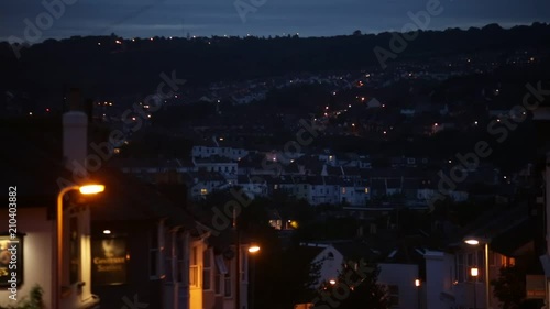 Brighton at night, England