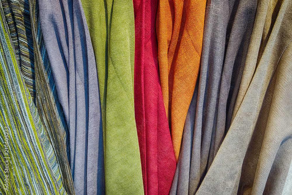 Textile backdrops of various colors and soft tints Textile backdrops of various colors and soft tints