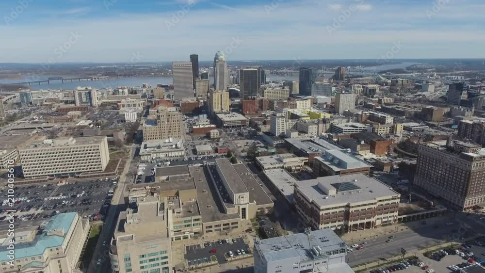 Louisville Kentucky Skyline Downtown Aerial 3.mov Louisville Kentucky Skyline Downtown Aerial 3.mov