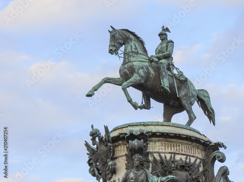 equestrian statue of Emperor Nicholas