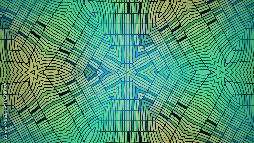 Obraz premium Abstract background, kaleidoscopically forms, for desktop, Wallpaper for vj, disco, trance, meditation, a variety of shapes and shades, serene paints combinations. Unique and inimitable design