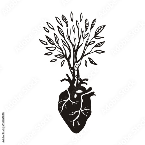 Дерево и сердце