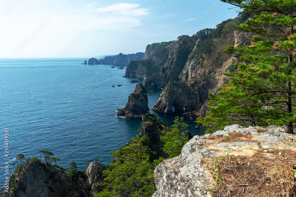 【岩手県田野畑村】日本一の海岸美北山崎は海のアルプスと呼ばれる断崖が続く絶景