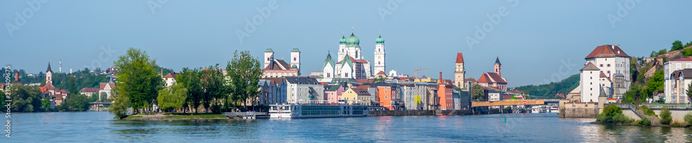 Panorama der Dreiflüssestadt Passau